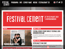Tablet Screenshot of festivalcement.nl